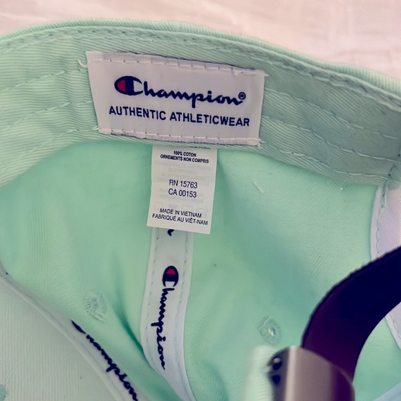 Champion Classic Script Baseball Cap Mint Green - Picture 3 of 5